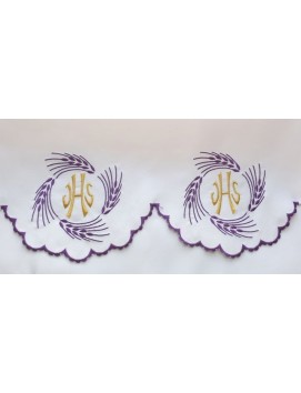 Embroidered altar cloth - IHS ears (74)