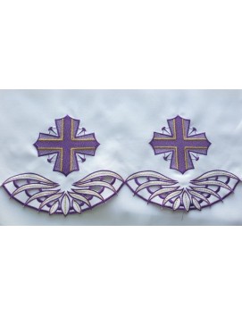 Haftowany obrus ołtarzowy - wzór eucharystyczny