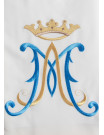 Marian Chasuble with Blue 'M' and Crown Embroidery, Gold Trim