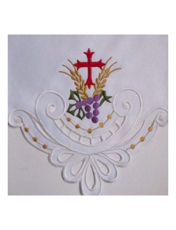 Paño de altar bordado - motivo eucarístico