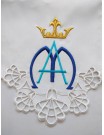 Embroidered altar cloth - Marian pattern (98)