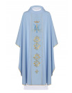 Marian Chasuble with Embroidered Crown and Symbols