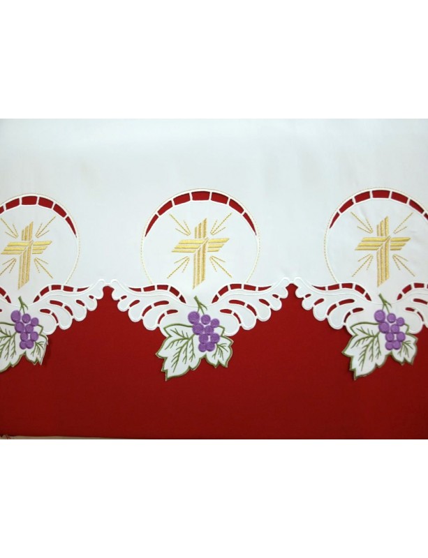 Embroidered altar cloth - Eucharistic pattern (105)