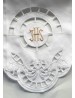 Cearceaf brodat pentru altar - model euharistic