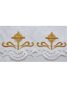 Haftowany obrus ołtarzowy - wzór eucharystyczny