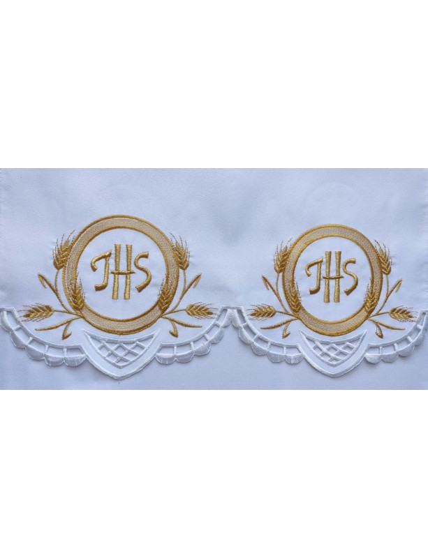 Haftowany obrus ołtarzowy - wzór eucharystyczny