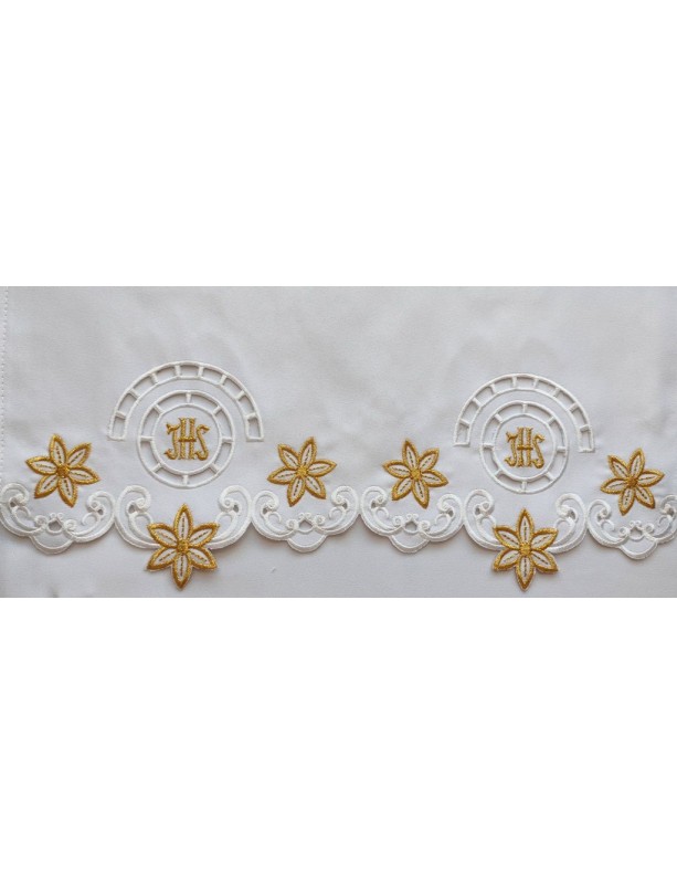 Embroidered altar cloth - Eucharistic pattern (124)