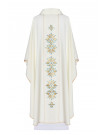 Marian Chasuble with Embroidered Crown and Symbols