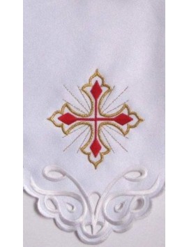 Nappe d'autel brodée - motif eucharistique