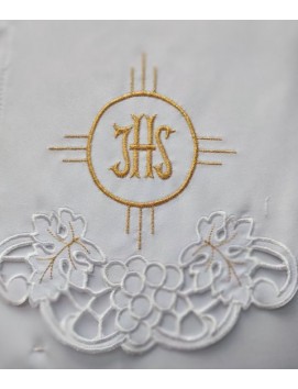 Gesticktes Altartuch - Eucharistisches Muster