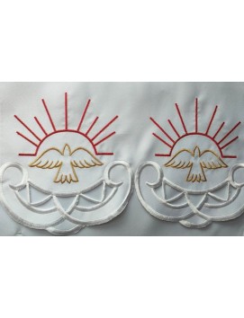 Paño de altar bordado - motivo Espíritu Santo