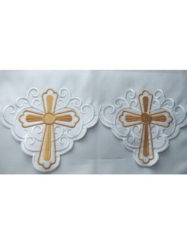 Haftowany obrus ołtarzowy - wzór eucharystyczny
