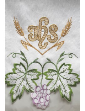 Embroidered altar cloth - Eucharistic pattern (150)