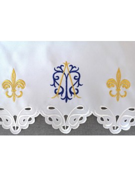 Embroidered altar cloth - Marian pattern (164)