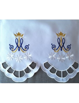 Embroidered altar cloth - Marian pattern (165)