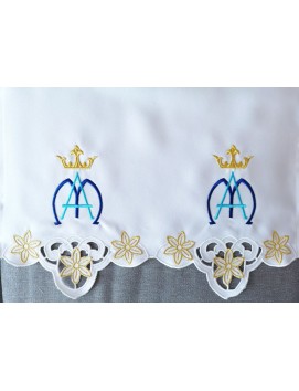 Embroidered altar cloth - Marian pattern (167)