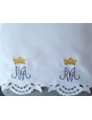 Embroidered altar cloth - Marian pattern silver thread (172)