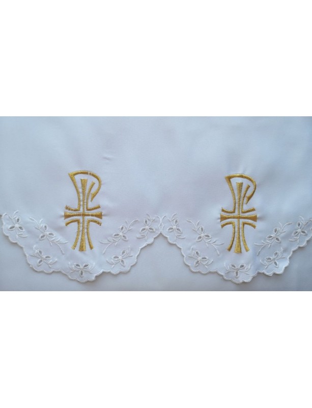 Haftowany obrus ołtarzowy - wzór eucharystyczny