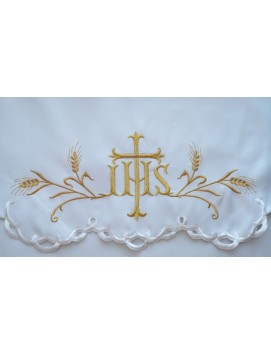 Haftowany obrus ołtarzowy - wzór eucharystyczny (179)