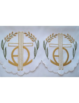 Embroidered altar cloth - Eucharistic pattern (182)