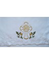 Nappe d'autel brodée - motif eucharistique (183)