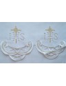 Nappe d'autel brodée - motif eucharistique (185)