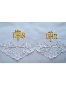 Nappe d'autel brodée - motif eucharistique (187)