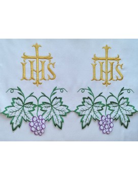 Embroidered altar cloth - Eucharistic pattern (189)