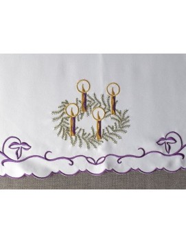 Embroidered altar cloth - advent pattern (198)