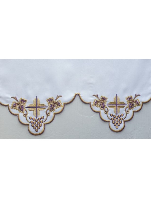Besticktes Altartuch - eucharistisches Muster