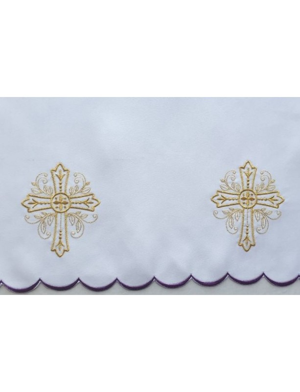 Besticktes Altartuch - eucharistisches Muster