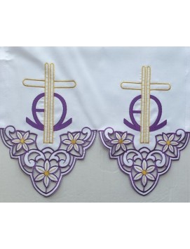 Embroidered altar cloth - Eucharistic pattern (208)