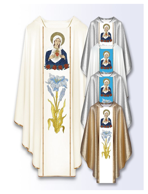 Marian Chasuble Heart of Mary