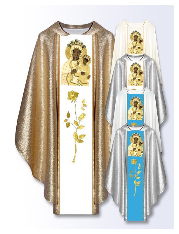 Chasuble mariale Notre-Dame de Czestochowa