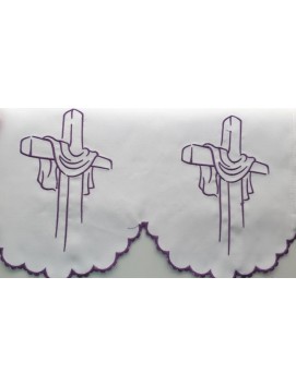 Toalha de altar bordada - padrão eucarístico