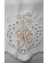 Nappe d'autel brodée - motif eucharistique (219)