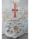 Tovaglia altariale ricamata - motivo eucaristico (220)