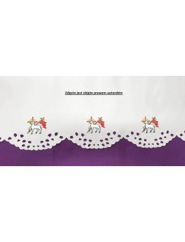 Nappe d'autel de Pâques - Motif eucharistique Agneau