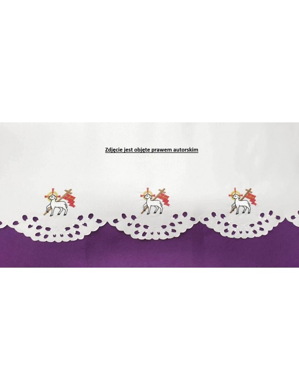 Mantel de Pascua - Modelo eucarístico Cordero