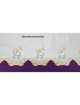 Nappe d'autel de Pâques - Motif eucharistique Agneau