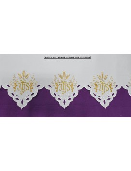 Altar cloth - Eucharistic IHS pattern (229)