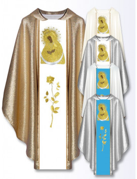 Chasuble mariale de Notre-Dame de la Porte de l'Aube