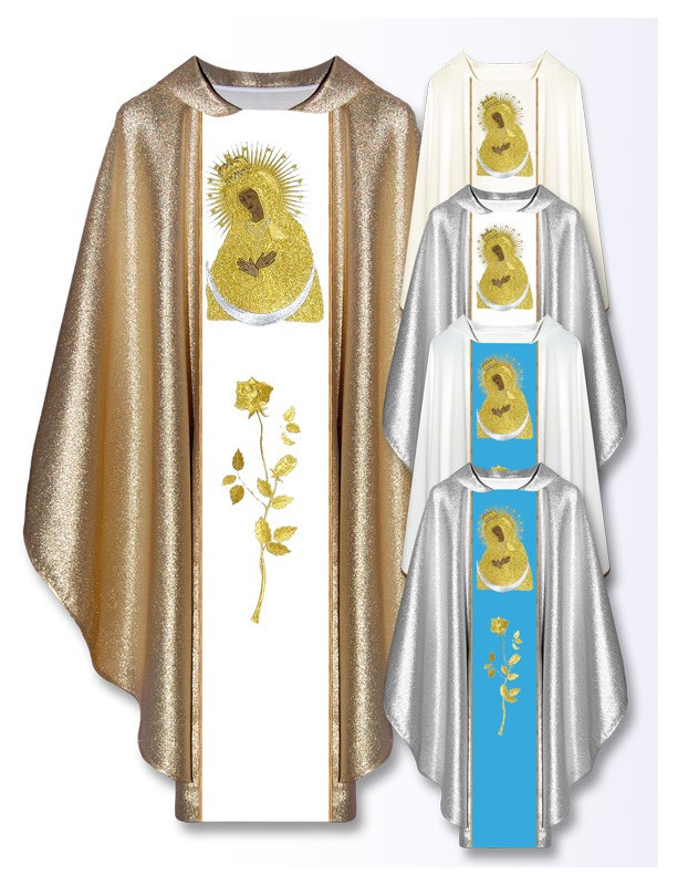 Chasuble mariale de Notre-Dame de la Porte de l'Aube