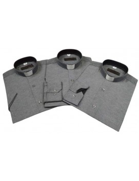 Clergy shirt - slim (slim fit), gray