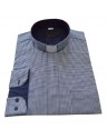Priest shirt - grid navy blue
