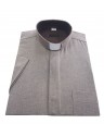Clergy shirt - beige 70% cotton