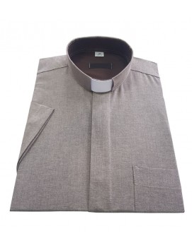 Clergy shirt - beige 70% cotton