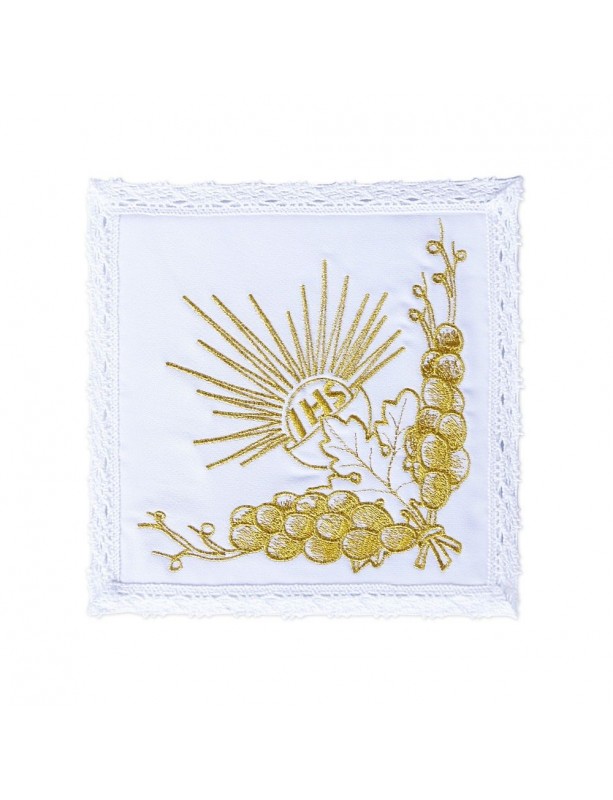 Kelchwäsche-Set IHS-Kelch - Goldstickerei