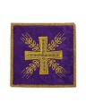 Calice brodé violet - Croix et oreilles