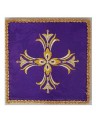 Chalice pall embroidered purple - decorative embroidery